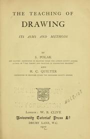 Cover of: The teaching of drawing by Solomon Polak