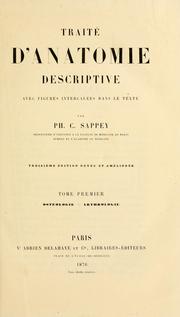 Cover of: Traité d'anatomie descriptive: avec figures intercalées dans le texte
