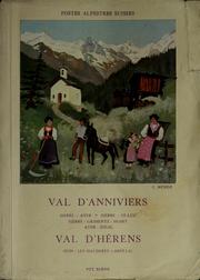 Cover of: Val d'Anniviers by Switzerland. Generaldirektion der Post-, Telegraphen- und Telephonverwaltung