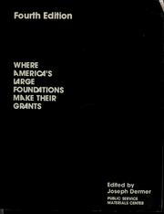 Cover of: Where America's large foundations make their grants