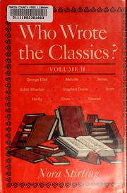 Cover of: Who wrote the classics?: Volume II