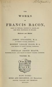 Cover of: The works of Francis Bacon