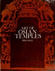 Cover of: Art of Osian temples: socio-economic and religious life in India, 8th-12th centuries A.D.