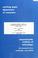 Cover of: A supergame-theoretic model of business cycles and price wars during booms