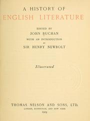Cover of: A history of English literature