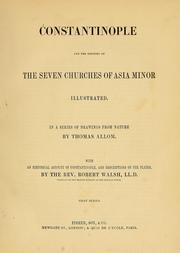 Cover of: Constantinople: and the scenery of the seven churches of Asia Minor