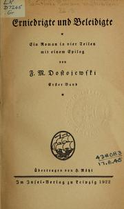 Cover of: Erniedrigte und Beleidigte by Фёдор Михайлович Достоевский