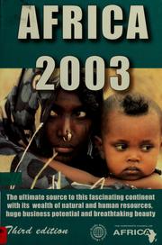 Cover of: Africa 2003 by Corporate Council on Africa (Washington, D.C.)