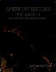 Cover of: American history: Reconstruction through the present