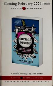 Cover of: Carnal knowledge: Baxter's concise encyclopedia of modern sex