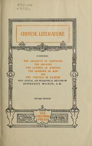 Cover of: Chinese literature by William Jennings