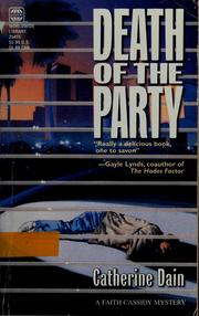 Cover of: Death of the party by Catherine Dain