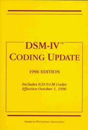 Cover of: DSM-IV coding update
