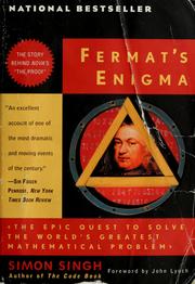 Cover of: Fermat's enigma: the epic quest to solve the world's greatest mathematical problem