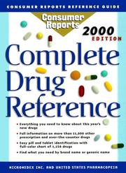 Cover of: The Complete Drug Reference by Consumer Reports