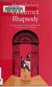 Cover of: Gourmet rhapsody