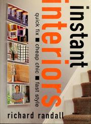 Cover of: Instant interiors