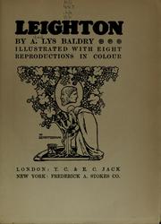 Cover of: Leighton by A. L. (Alfred Lys) Baldry