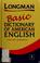 Cover of: Longman basic dictionary of American English