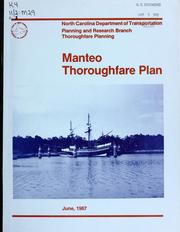 Cover of: Manteo thoroughfare plan