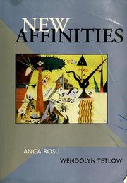 Front cover of New affinities by Anca Rosu