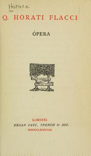 Cover of: Opera