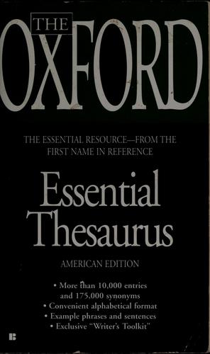 The Oxford essential thesaurus by 