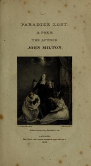 Paradise lost by John Milton