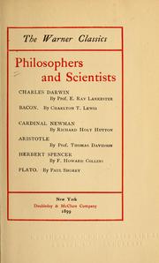 Cover of: Philosophers and scientists