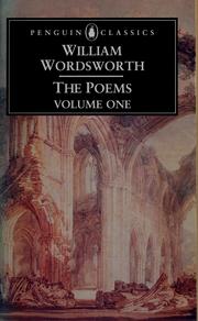Cover of: Poems by William Wordsworth