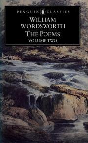 Cover of: Poems by William Wordsworth