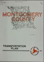 Cover of: Preliminary transportation plan for Montgomery County, North Carolina