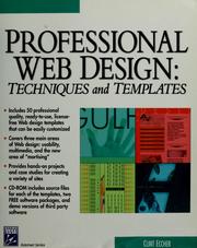 Cover of: Professional Web design: techniques & templates