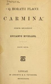 Cover of: Q. Horatii Flacci Carmina