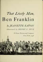 Cover of: That lively man, Ben Franklin