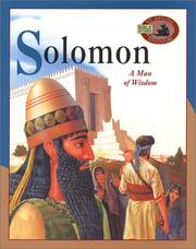Cover of: Solomon: A Man of Wisdom (An Awesome Adventure Bible Stories Series)