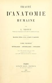 Traité d'anatomie humaine