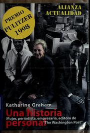 Cover of: Una historia personal by Katharine Graham