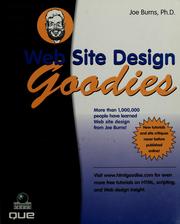 Cover of: Web site design goodies by Joe Burns