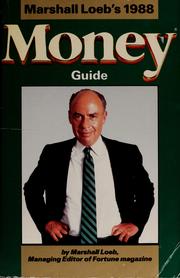 Cover of: Marshall Loeb's 1988 money guide