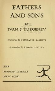 Cover of: Fathers and sons by Ivan Sergeevich Turgenev