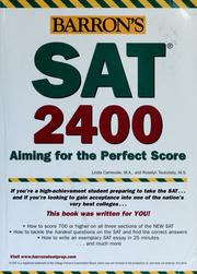 Cover of: Barron's SAT 2400 by Linda Carnevale