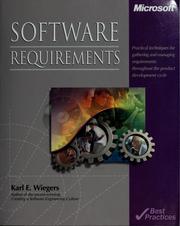 Cover of: Software requirements