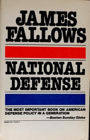 Cover of: National defense by James M. Fallows