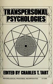 Cover of: Transpersonal psychologies by Charles T. Tart