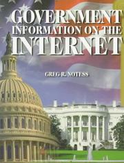 Government Information on the Internet by Greg R. Notess