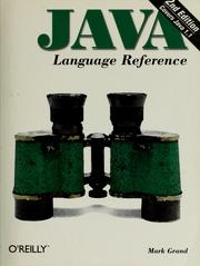 Cover of: Java Language Reference by Mark Grand