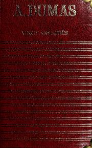 Cover of: VINGT ANS APRES by Alexandre Dumas