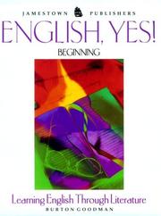 Cover of: English, Yes by Burton Goodman