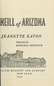 Cover of: Buckey O'Neill of Arizona by Jeanette Eaton